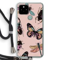 Tiny Bugs: Pixel 5 Transparant Hoesje met koord Tiny Bugs: Pixel 5 Transparant Hoesje met koord