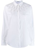 Brunello Cucinelli chemise à détails de clous - Blanc