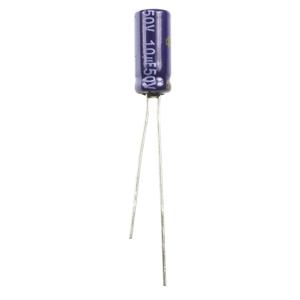 Panasonic Elektrolytische condensator Radiaal bedraad 2 mm 10 µF 50 V 20 % (Ø) 5 mm 1 stuk(s)