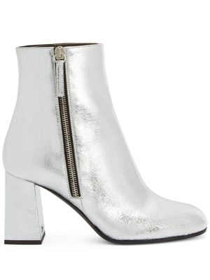 Giuseppe Zanotti bottines Sveva 80 mm - Argent