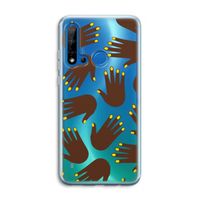 Hands dark: Huawei P20 Lite (2019) Transparant Hoesje