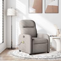 Massagestoel verstelbaar stof taupe