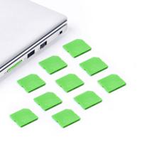 Smartkeeper SD04P1GN SD-poortslot Set van 10 stuks Groen Zonder sleutel