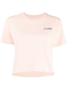 izzue haut crop à logo - Rose