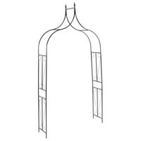 VidaXL Tuinboog 120x38x258 cm ijzer donkergroen VidaXL Tuinboog 120x38x258 cm ijzer donkergroen