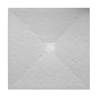 Douchebak Wiesbaden Stonea | 90x90x3 cm | Excl.Sifon | Composiet | Antislip | Mat wit