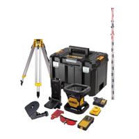 DeWALT DCE074D1R-SET Volautomatische Roterende Laser Rood 18V 2.0Ah Li-ion