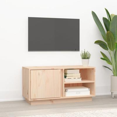 Tv-meubel 80x35x40,5 cm massief grenenhout