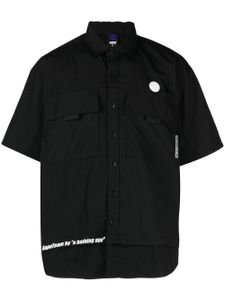 AAPE BY *A BATHING APE® chemise à patch logo - Noir