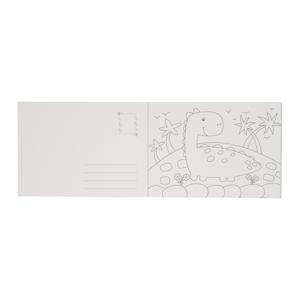 Wins Holland Postkaarten kleuren dinosaurus