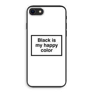 Black is my happy color: iPhone 8 Biologisch afbreekbaar hoesje