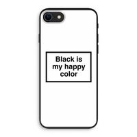 Black is my happy color: iPhone 8 Biologisch afbreekbaar hoesje