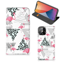 iPhone 12 Pro Max Hoesje maken Flamingo Triangle - thumbnail