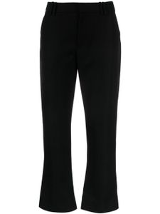 Balmain pantalon en laine vierge à coupe courte - Noir