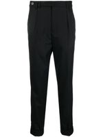 Brunello Cucinelli pantalon de costume en laine vierge à coupe courte - Noir - thumbnail