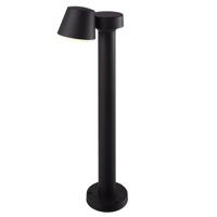 Memphis LED sokkellamp - 80cm - 6 Watt 300lm - Kantelbaar - IP54 - 3000K warm wit - Buitenlamp - Padverlichting - Zwart