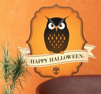 Muursticker halloween uil