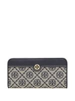 Tory Burch portefeuille à motif monogrammé T en jacquard - Noir - thumbnail