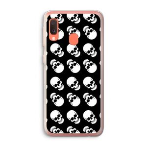 Musketon Skulls: Samsung Galaxy A20e Transparant Hoesje