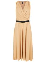 Lygia & Nanny robe croisée à taille ceinturée - Jaune