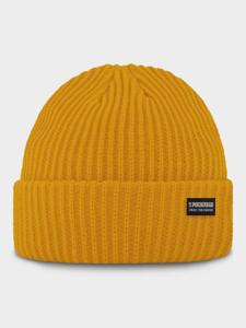 Poederbaas Muts Royal Rib Beanie Yellow