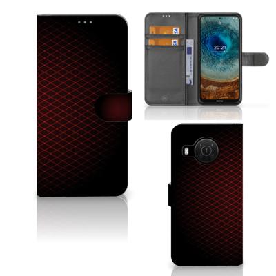 Nokia X10 | Nokia X20 | Telefoon Hoesje | Geruit Rood