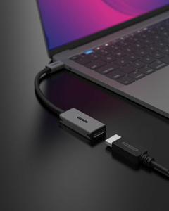 Sitecom AD-1015 video kabel adapter 0,15 m USB Type-C DisplayPort Zwart, Roestvrijstaal