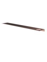 Hotbath &More Planchet 80 cm inclusief bevestigings rails met 1 uitsparing voor een zeepdispenser of beker Geborsteld koper PVD