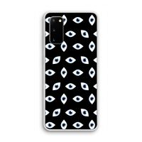 Eyes pattern: Samsung Galaxy S20 Transparant Hoesje