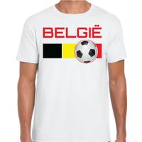 Belgie voetbal / landen t-shirt wit heren - thumbnail