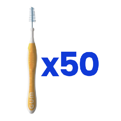 GUM Trav-Ler Ragers 1.3 mm geel - 50 stuks GUM Trav-Ler Ragers 1.3 mm geel - 50 stuks