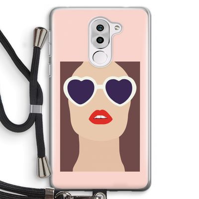 Red lips: Honor 6X Transparant Hoesje met koord