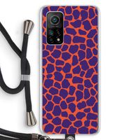 Purple Giraffe: Xiaomi Mi 10T 5G Transparant Hoesje met koord