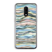 Watercolor Agate: OnePlus 7 Transparant Hoesje