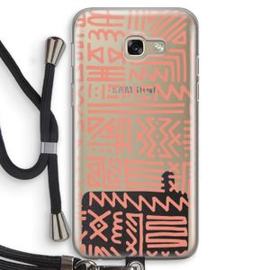 Marrakech Pink: Samsung Galaxy A5 (2017) Transparant Hoesje met koord