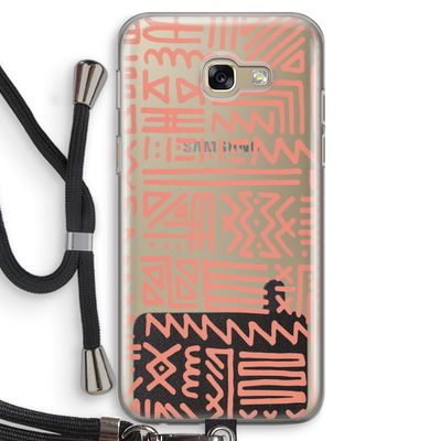 Marrakech Pink: Samsung Galaxy A5 (2017) Transparant Hoesje met koord