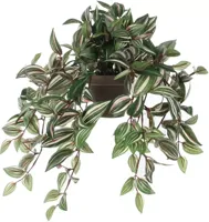 Mica Decorations kunst hangplant tradescantia 45cm groen