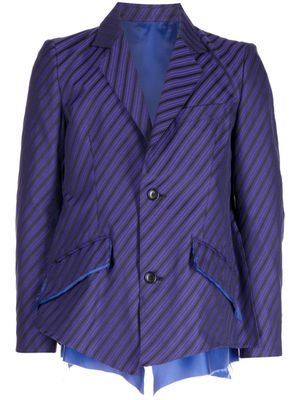 sulvam blazer à rayures - Violet
