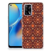 OPPO A74 4G TPU bumper Batik Brown