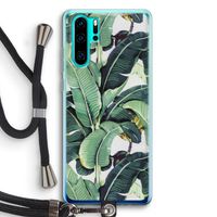Bananenbladeren: Huawei P30 Pro Transparant Hoesje met koord