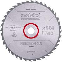 Lama per sega circolare Pro - METABO - Precision Cut Wood HW/CT 254x30, 40 WZ 20°