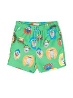 Stella McCartney Kids short de bain à imprimé graphique - Vert