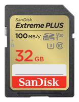 SanDisk Extreme PLUS 32 GB 2-Pack SDHC geheugenkaarten 100 MB/s 60 MB/s UHS-I U3 V30