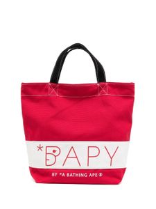 BAPY BY *A BATHING APE® sac cabas à logo imprimé - Rouge