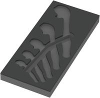 Wera 9832 Schuimrubberen inzetstuk voor 6004 Joker Set 1, zonder gereedschap, 172 x 30 x 392 mm - 05137332001