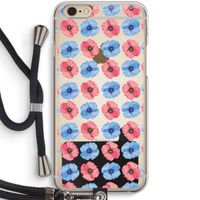 Klaproosjes: iPhone 6 / 6S Transparant Hoesje met koord