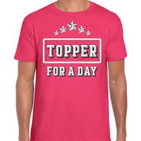 Topper for a day concert t-shirt voor de Toppers fuchsia heren Topper for a day concert t-shirt voor de Toppers fuchsia heren