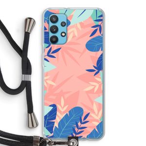 Tropisch: Samsung Galaxy A32 4G Transparant Hoesje met koord