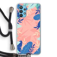 Tropisch: Samsung Galaxy A32 4G Transparant Hoesje met koord