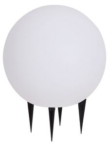 Gardenglobe 20CM witte bol verlichting fitting E27 en 3 meter snoer met stekker